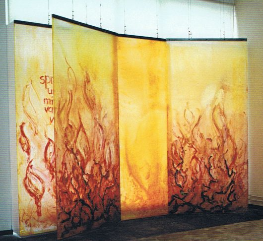 Het brandende braambos van Egied Van Broeckhoven