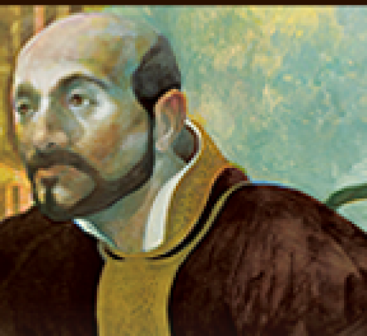 Ignatius priester. Een preek in een bejaardenhuis